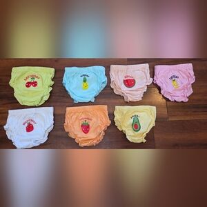 Baby 7-Pack Fruit Days Of The Week Bloomers 0/3 Months Multicolor